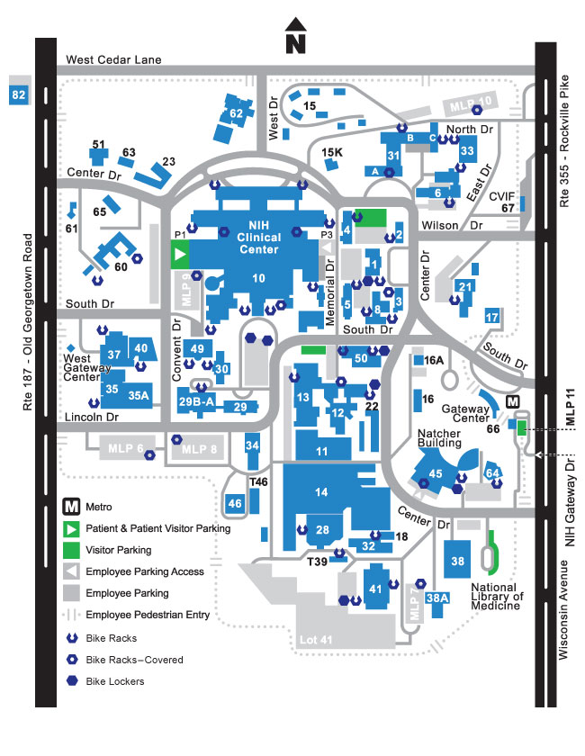 Map Of Nih Campus - 04/2022