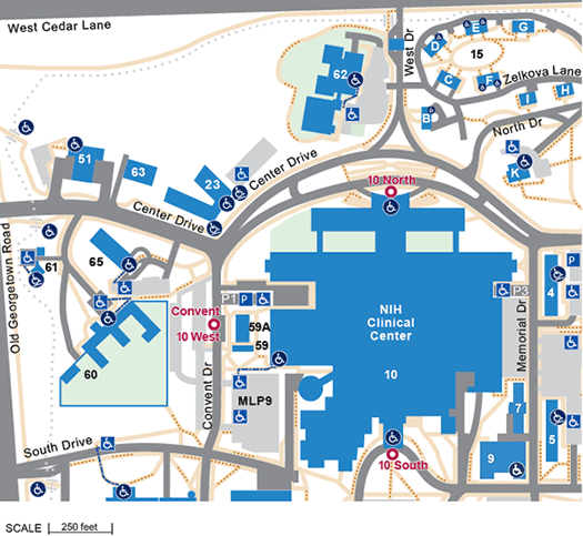 NW Section of Campus - Detailed Accessibility Access Map