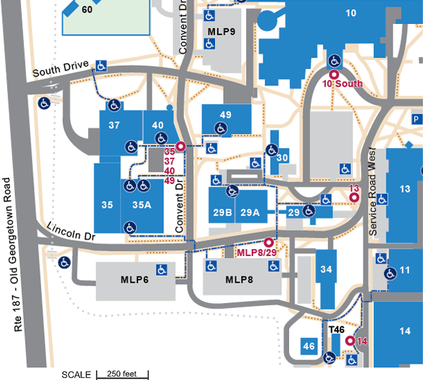 SW Section - Detailed Accessibility Access Map