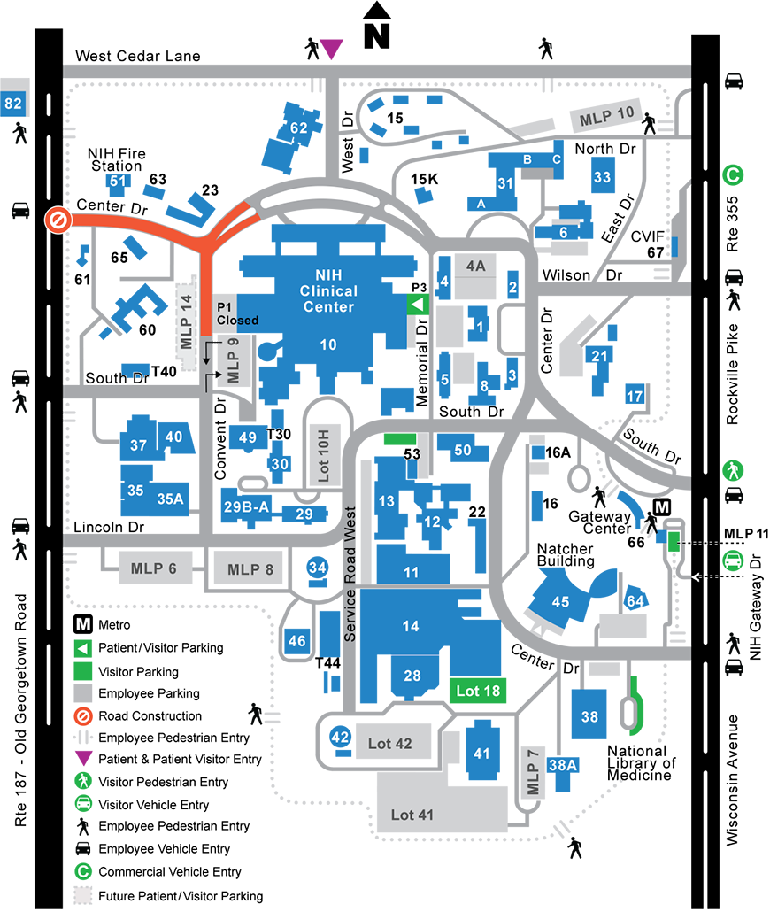 Campus Access Map with Perimeter Security