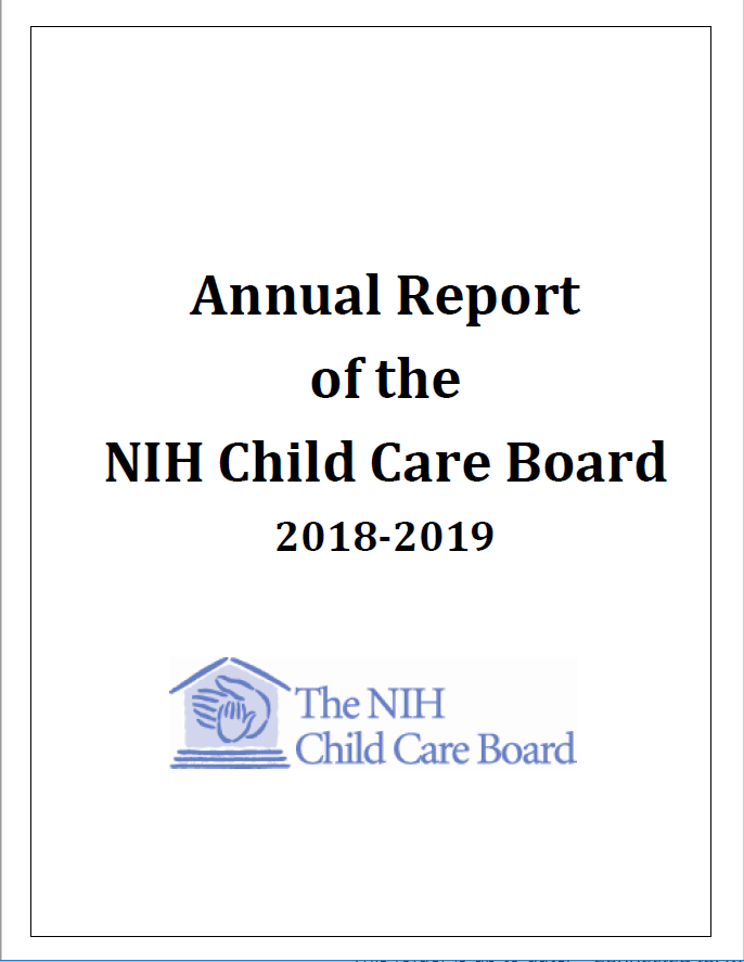 2018-2019 NIH Child Care Board Annual Report