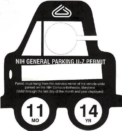 NIH General Parking Permit