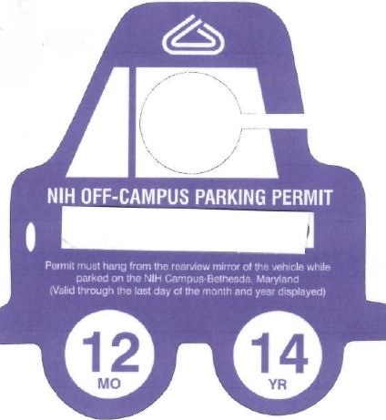NIH Off Campus Parking Permit