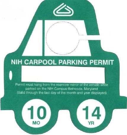 NIH Carpool Parking Permit