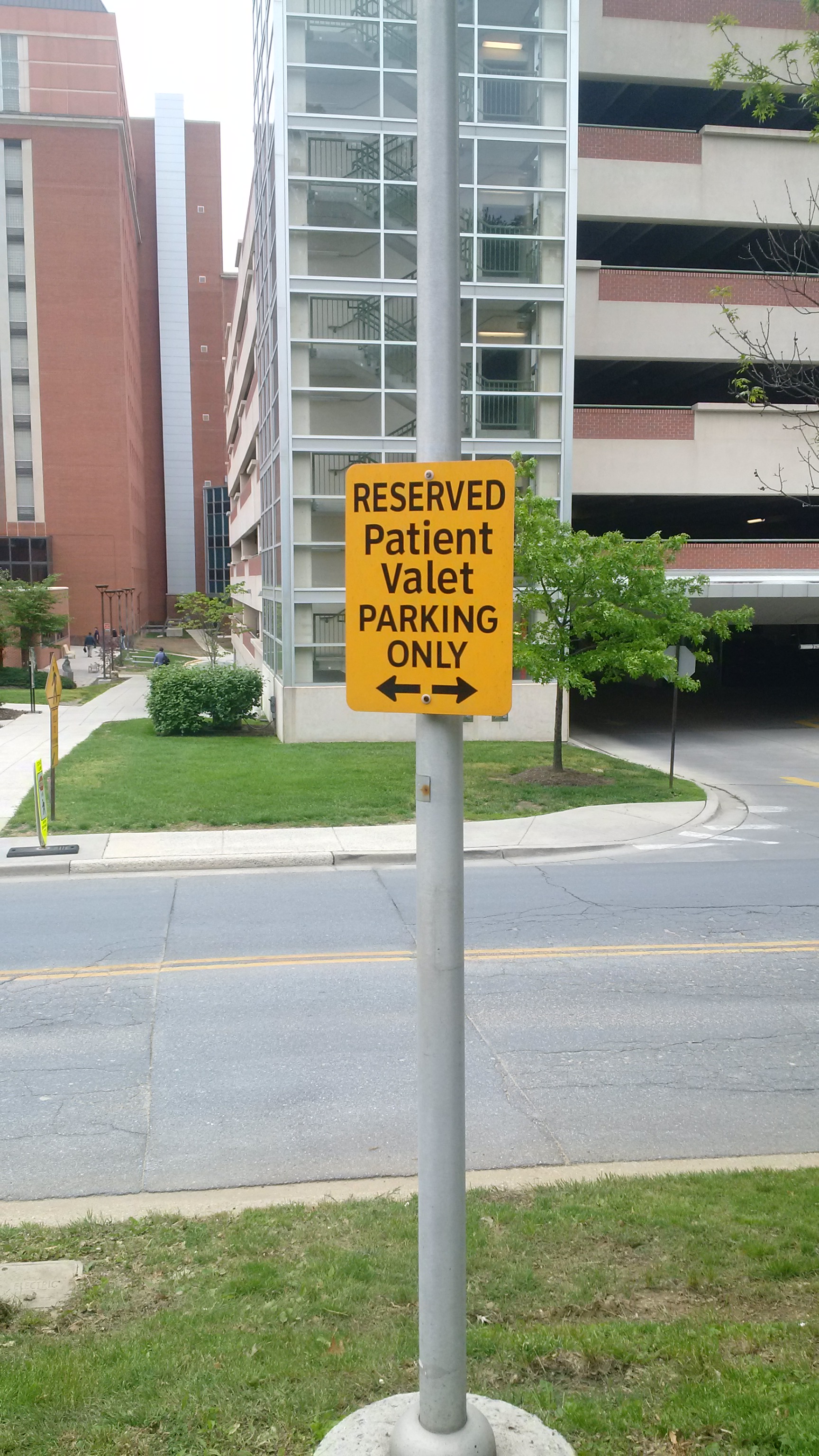 Image of Reserved Valet Parking Sign