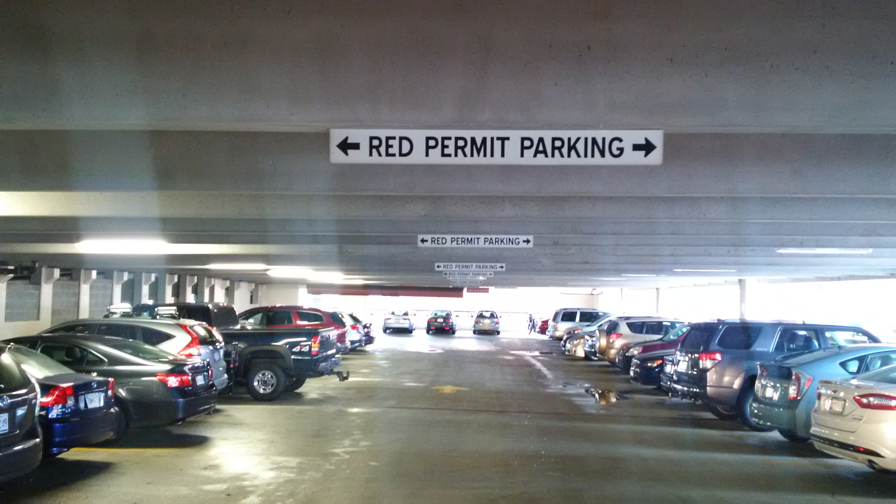 Image of NIH Red Permit Sign