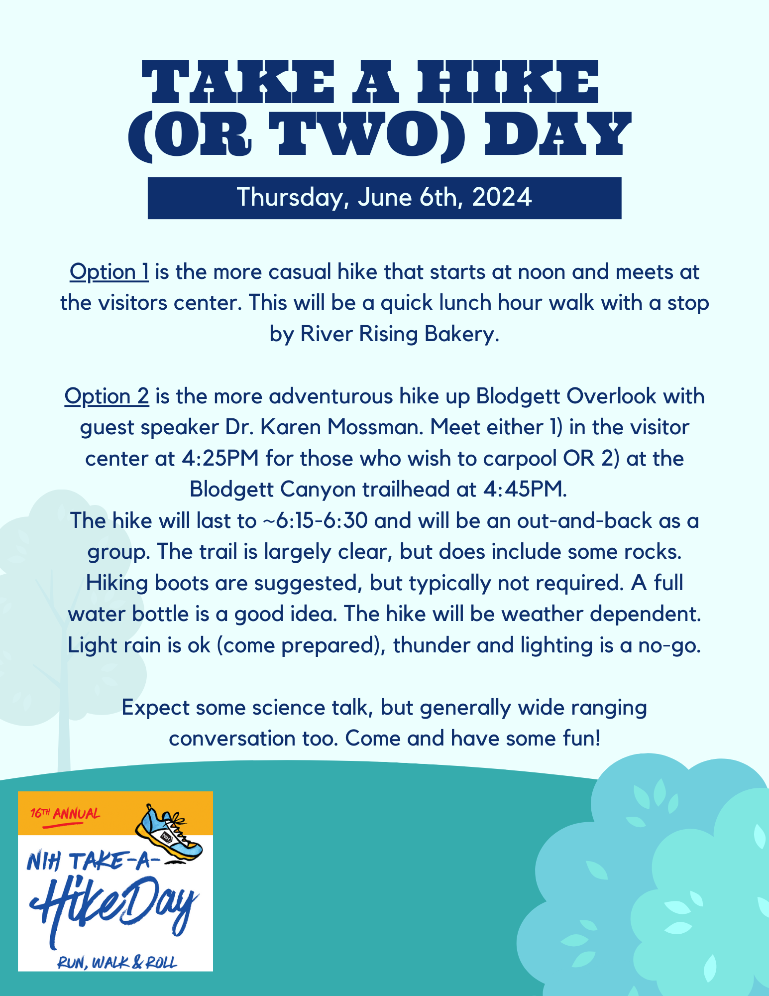 Take a Hike (or two) Day