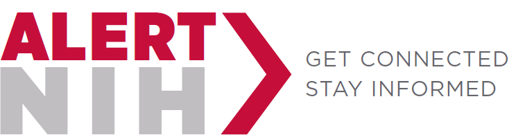 AlertNIH Logo. Slogan: Get Connected. Stay Informed.
