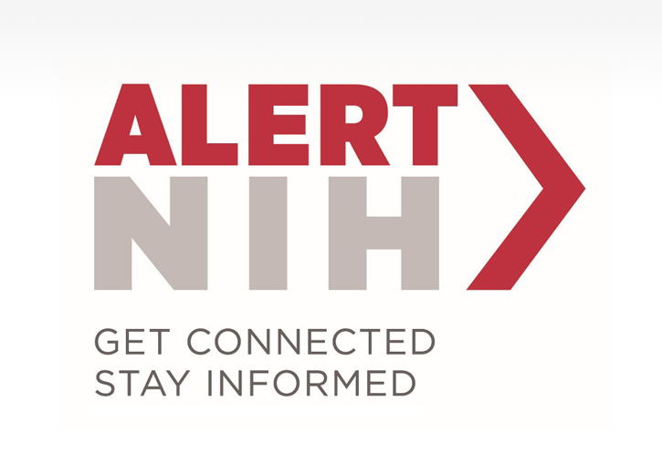 AlertNIH Logo. Slogan: Get Connected. Stay Informed. 