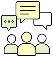 Outreach, Communications, Collaboration, and Employee Engagement Icon