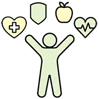 Safety Health and Wellness day Icon