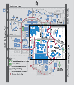 Detailed Accessibility Map of Main Campus, East Section